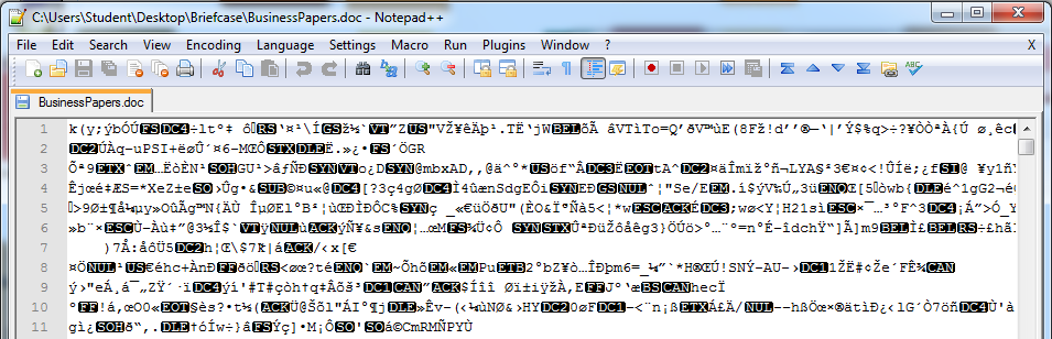 BusinessPapers still encrypted