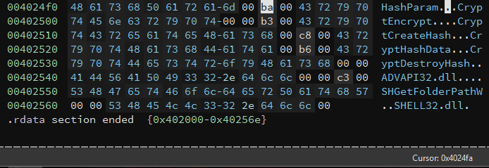 Binary contents at 0x4024fa
