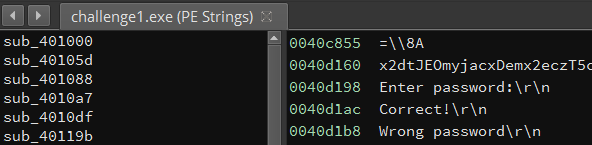 Comparison strings