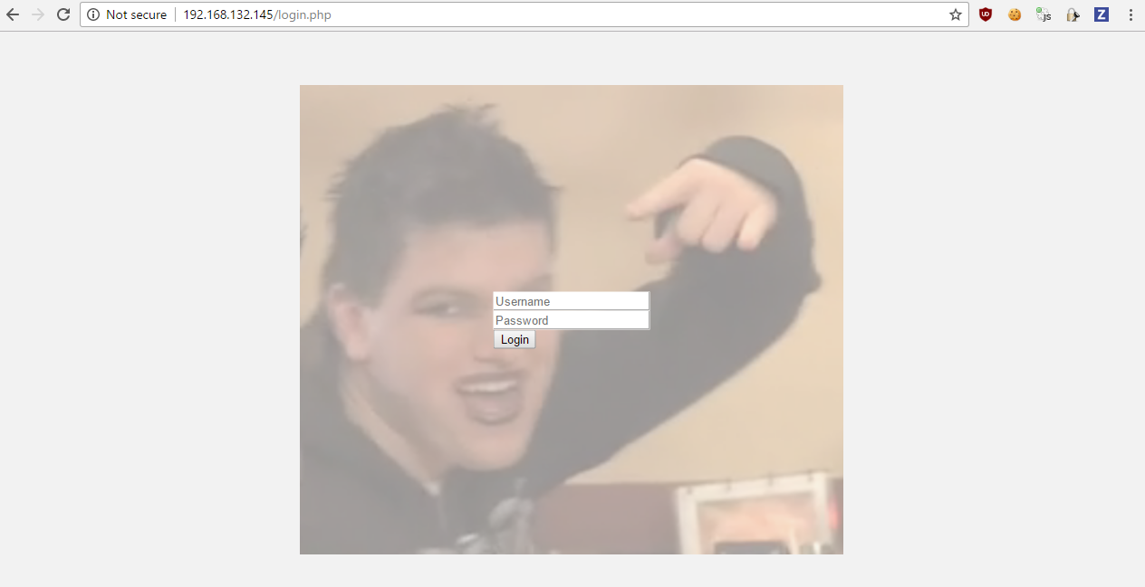 Login form