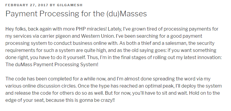 duMass Payment Processor